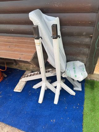 Banqueta para pecho y pierna con trípodes