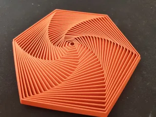 Hexágono Fidget Twist Colorido