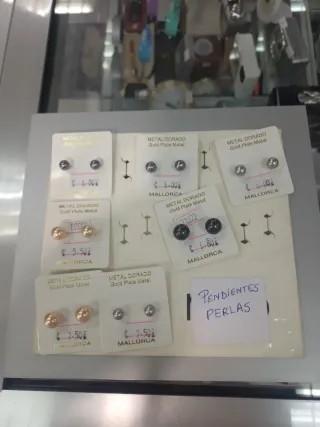 Pendientes Perlas Mallorca Dorados
