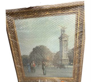 Quadri Classici con Cornice in Legno Dorato Scolpito