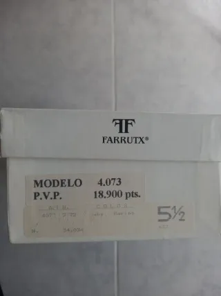 Zapatos de piel azul Farrutx mujer