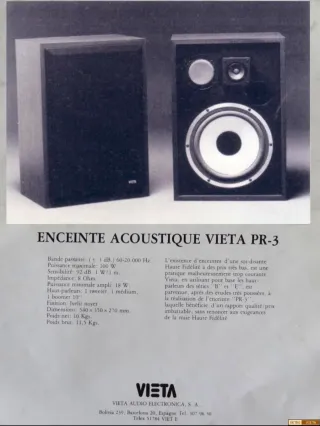 Altavoces VIETA Vintage PR-3