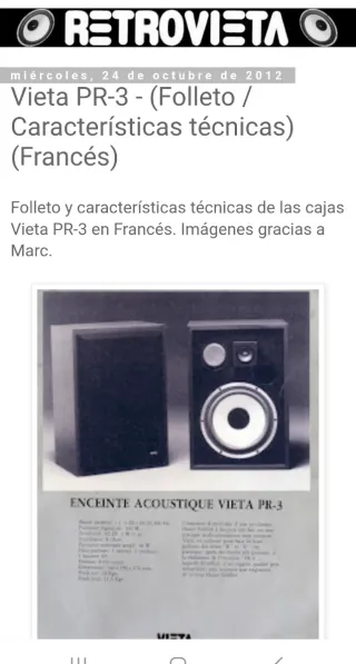 Altavoces VIETA Vintage PR-3