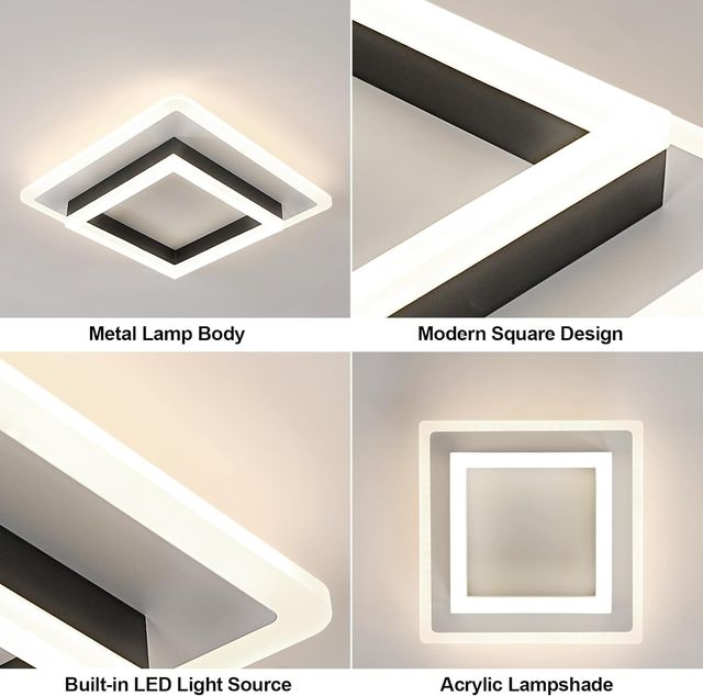 Lámpara Techo LED Comely 30W Cuadrada