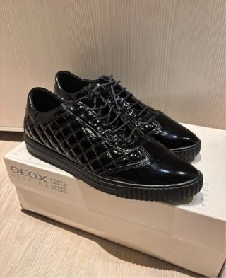 Zapatos Geox Mujer Negros Charol