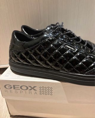 Zapatos Geox Mujer Negros Charol