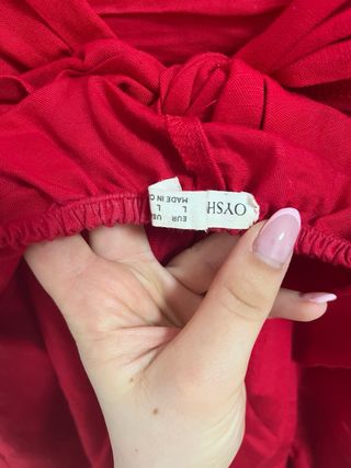 Vestido rojo Oysho talla L