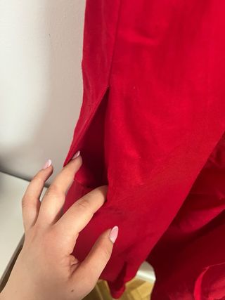 Vestido rojo Oysho talla L
