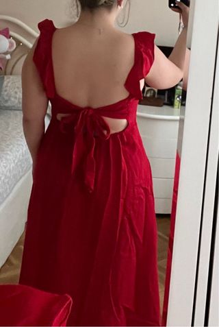 Vestido rojo Oysho talla L