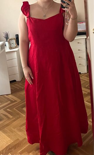 Vestido rojo Oysho talla L