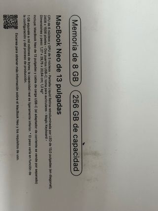 MacBook NEO 13” 8GB 256GB Azul
