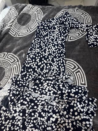 Vestido Flamenca Lunares Una Manga si otra no