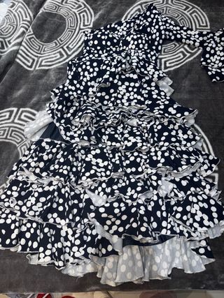 Vestido Flamenca Lunares Una Manga si otra no