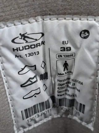 Pattini a rotelle Hudora denim con lacci gialli