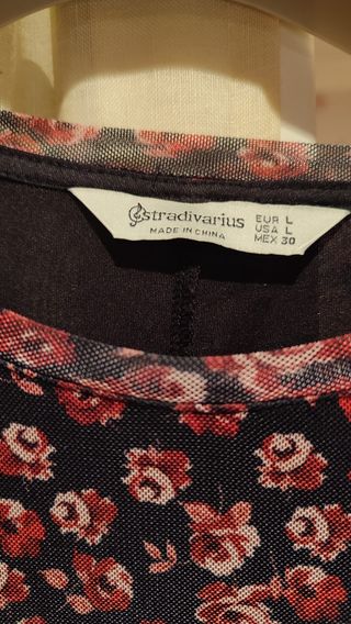 Vestido estampado flores