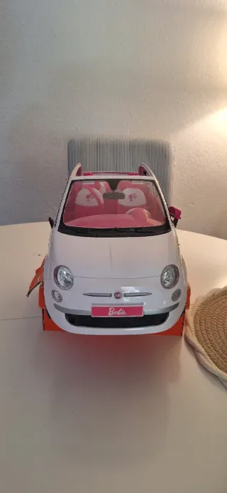 Coche Barbie Rosa y Blanco