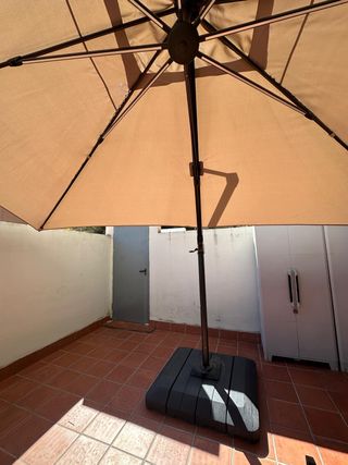 Parasol Excéntrico Naterial 280x390 cm Beige