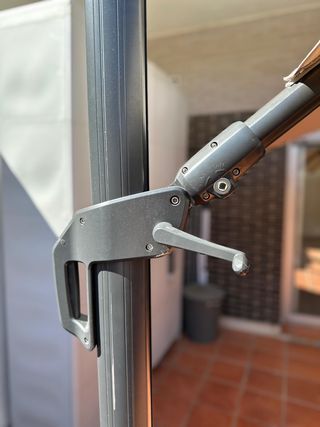 Parasol Excéntrico Naterial 280x390 cm Beige