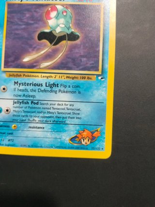 Carta Pokémon Misty's Tentacool 32/132