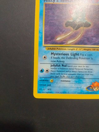 Carta Pokémon Misty's Tentacool 32/132
