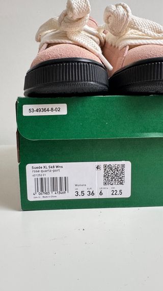 Puma Suede XL Talla 36 Rosa y Negro