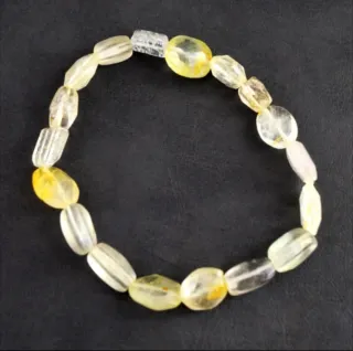 Pulseira Elástica Multigem Natural Facetada