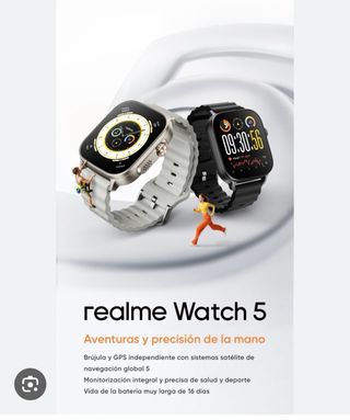 Nuevo. Reloj Realme Watch 5 Plata