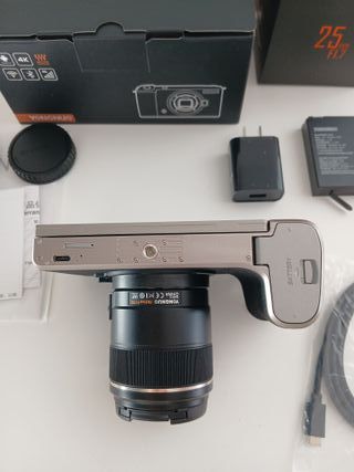 Cámara YONGNUO YN455 4K Android + YN25mm F1.7 M4/3