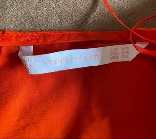 Blusa Zara Coral Talla XS