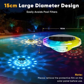 Luci solari per piscina RGB