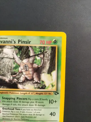 Carta Pokémon Giovanni's Pinsir 24/132