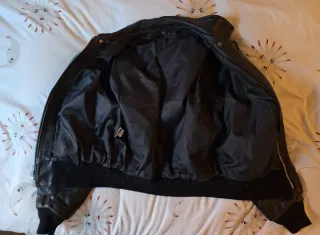 Chaqueta Cuero Aviador Schott Negra