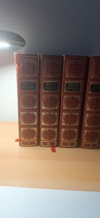 El Quijote en 4 tomos