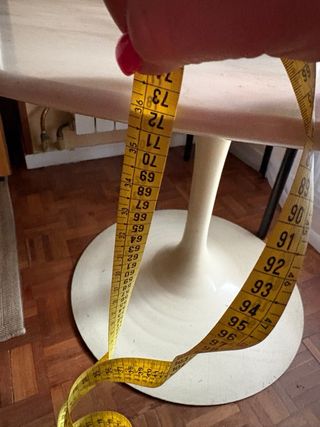 Mesa redonda mármol años 70