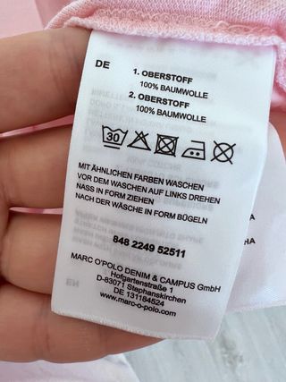 Camiseta Marc O'Polo Denim Rosa Manga Larga