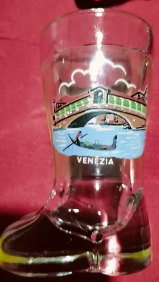 Set 5 Bicchierini Liquore Stivali Venezia Vintage