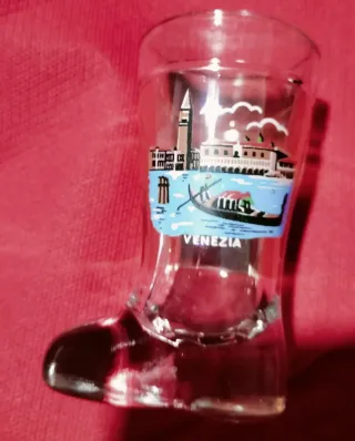 Set 5 Bicchierini Liquore Stivali Venezia Vintage