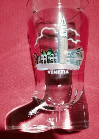 Set 5 Bicchierini Liquore Stivali Venezia Vintage