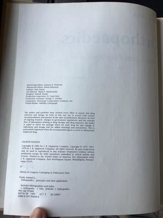 Libro Orthopaedics. Samuel L Turek