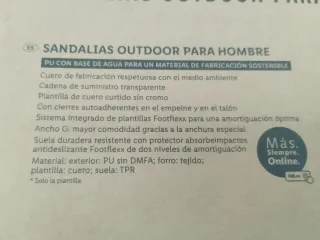 SANDALIAS PIEL CON VELCROS