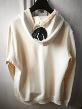 Sudadera Beige con Logo Toronto Negro
