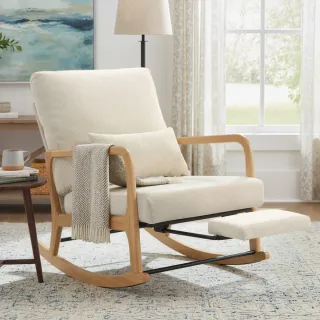 Sillón Mecedora Nórdico con Reposapiés