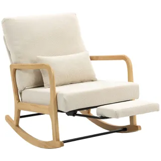 Sillón Mecedora Nórdico con Reposapiés