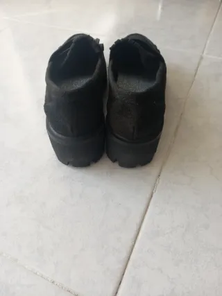 Zapatos mocasines serraje flecos Brownie