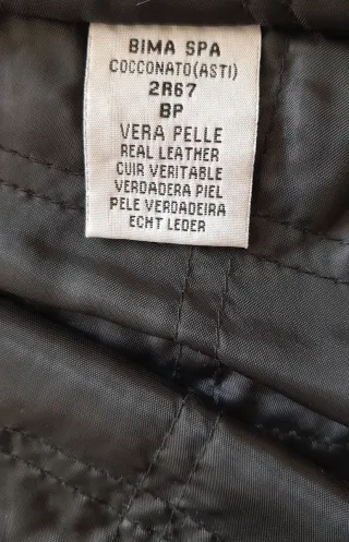 Giacca in pelle donna nera taglia 44