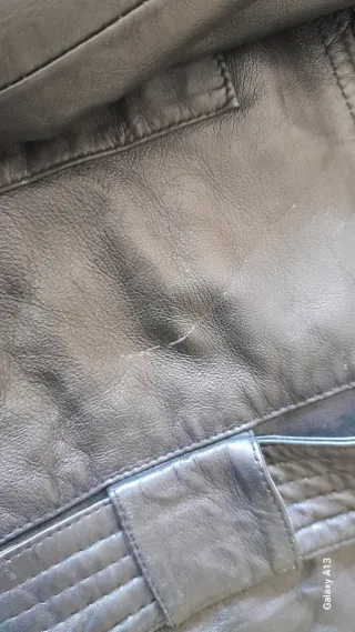 Giacca in pelle donna nera taglia 44