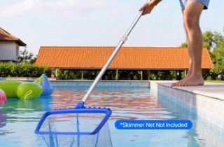 Pértiga Piscina Aluminio, barrefondo y recoge hoja