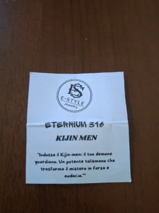 Collana Kijin-men Acciaio 316L Oro 18K anallergico