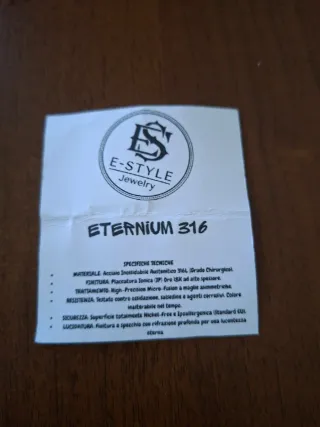 Collana Kijin-men Acciaio 316L Oro 18K anallergico