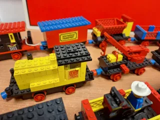 LOTE DE TRENES LEGO 180/181/724/726 AÑOS 70